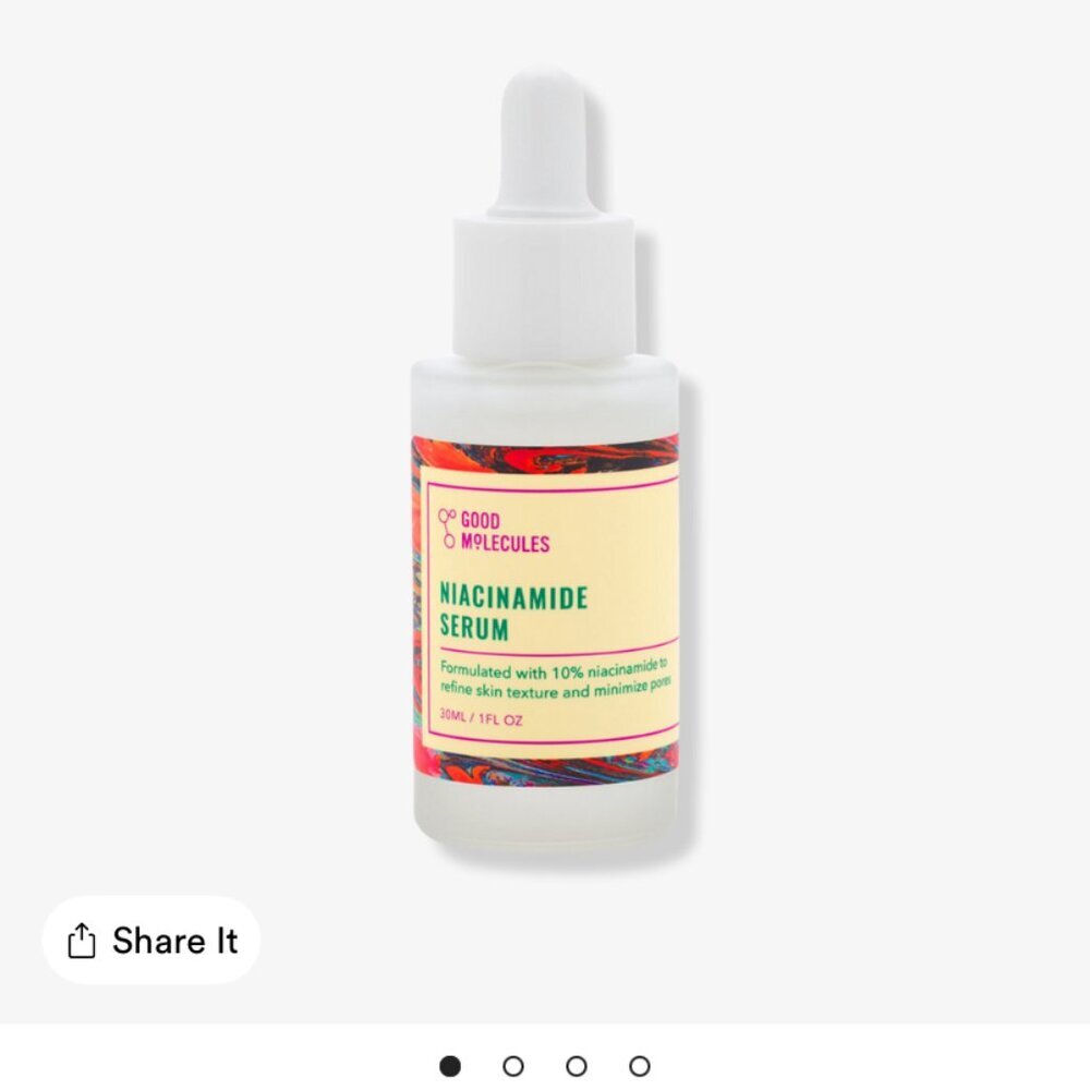 NIB Good Molecules Niacinamide Serum, Mini .27 FL OZ, Clean/Vegan Face Care